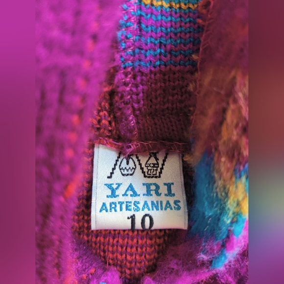 Yari Artesanias Wool Sweater - Childrens Size 10 - Picture 4 of 11